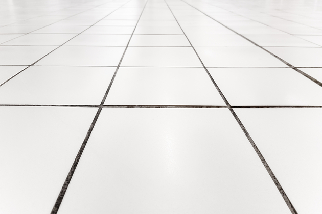 tiles with contrast grout